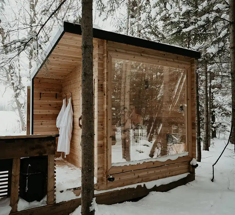 Exterior Sauna-winter