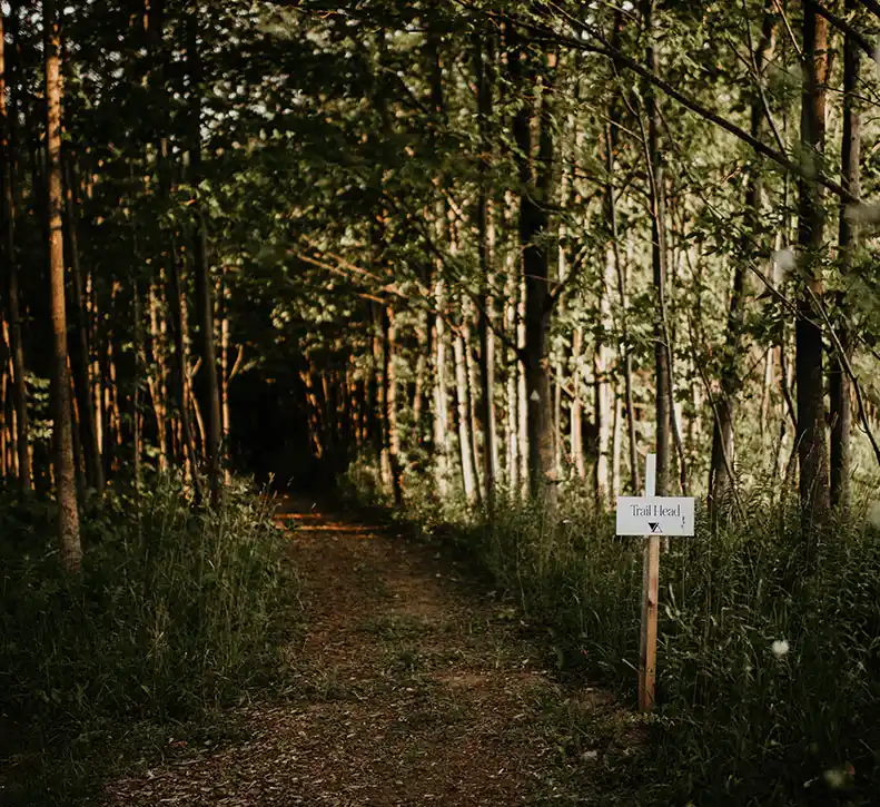 Walking Trails at Back Forty Glamping