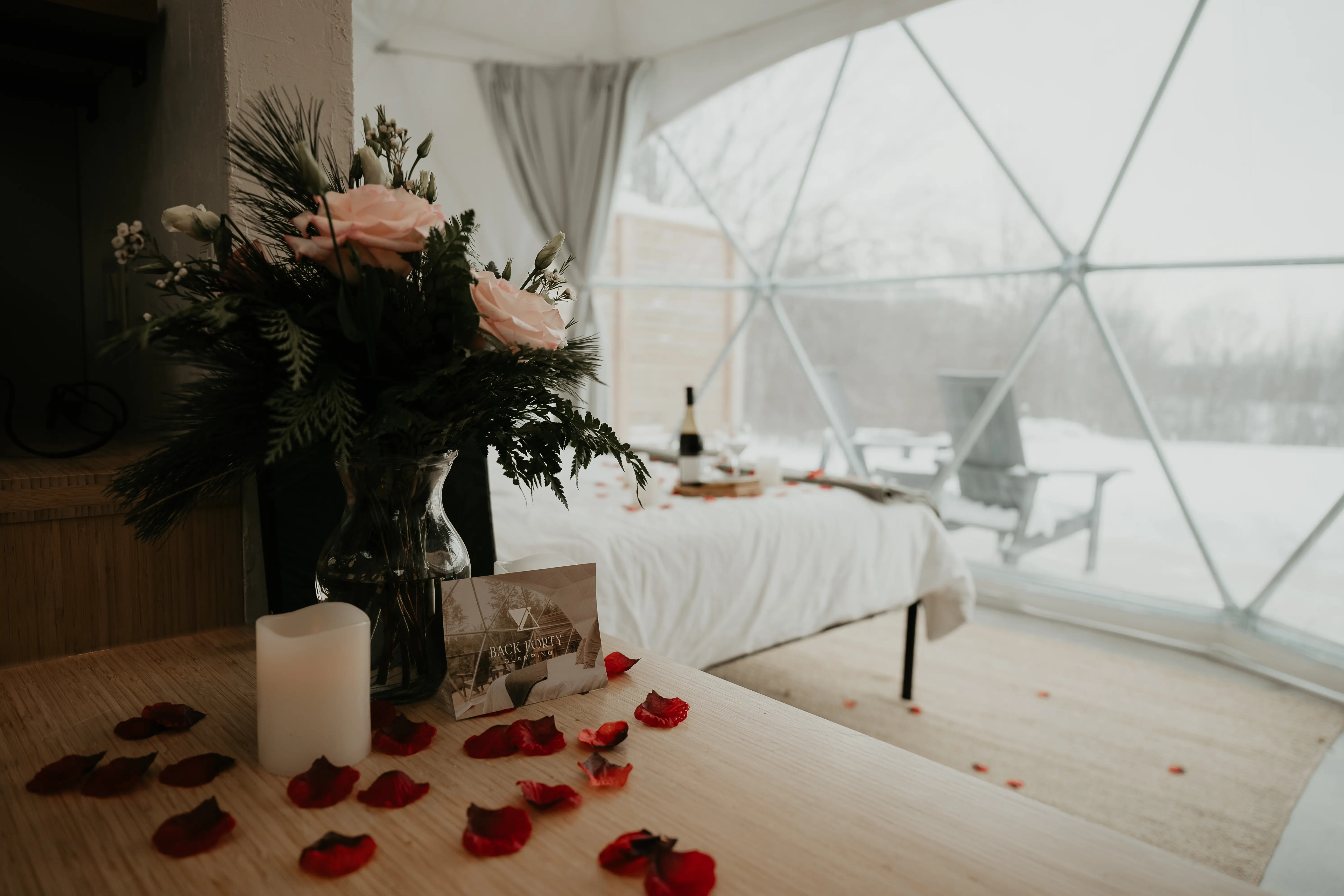 Romantic Dome Welcome Setup