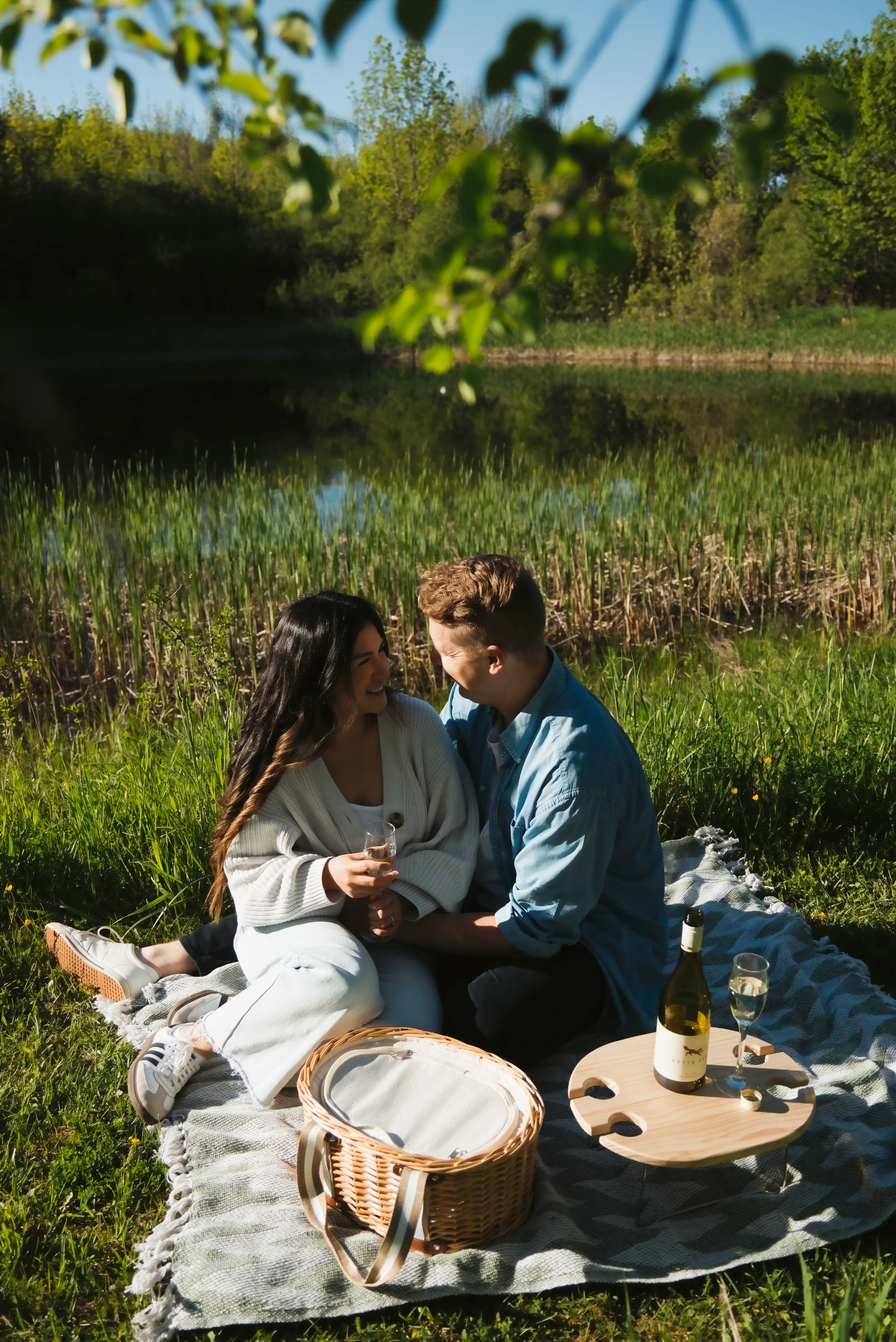 Couple Enjoying A Picnic