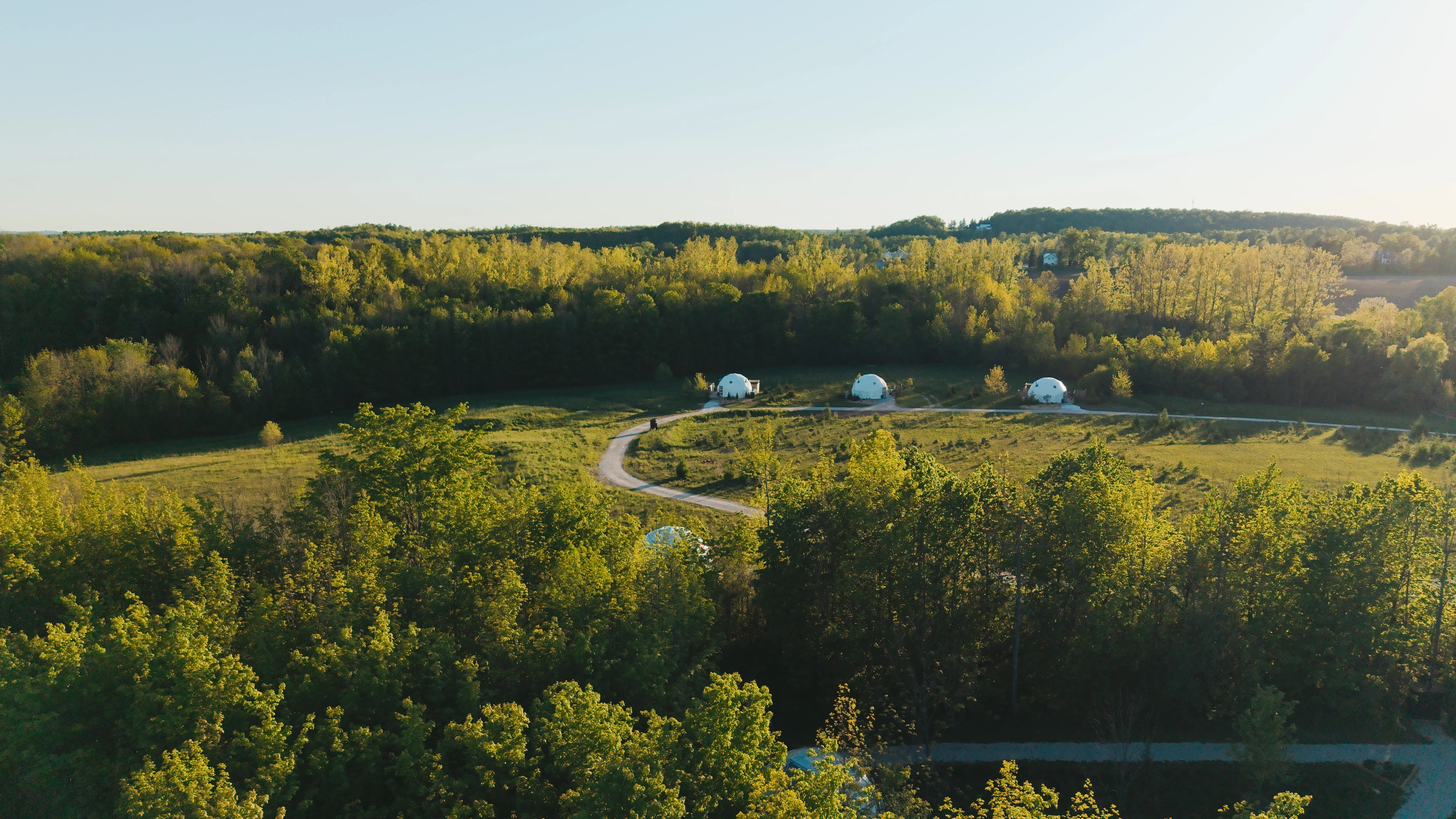 Forest Domes Aerial View