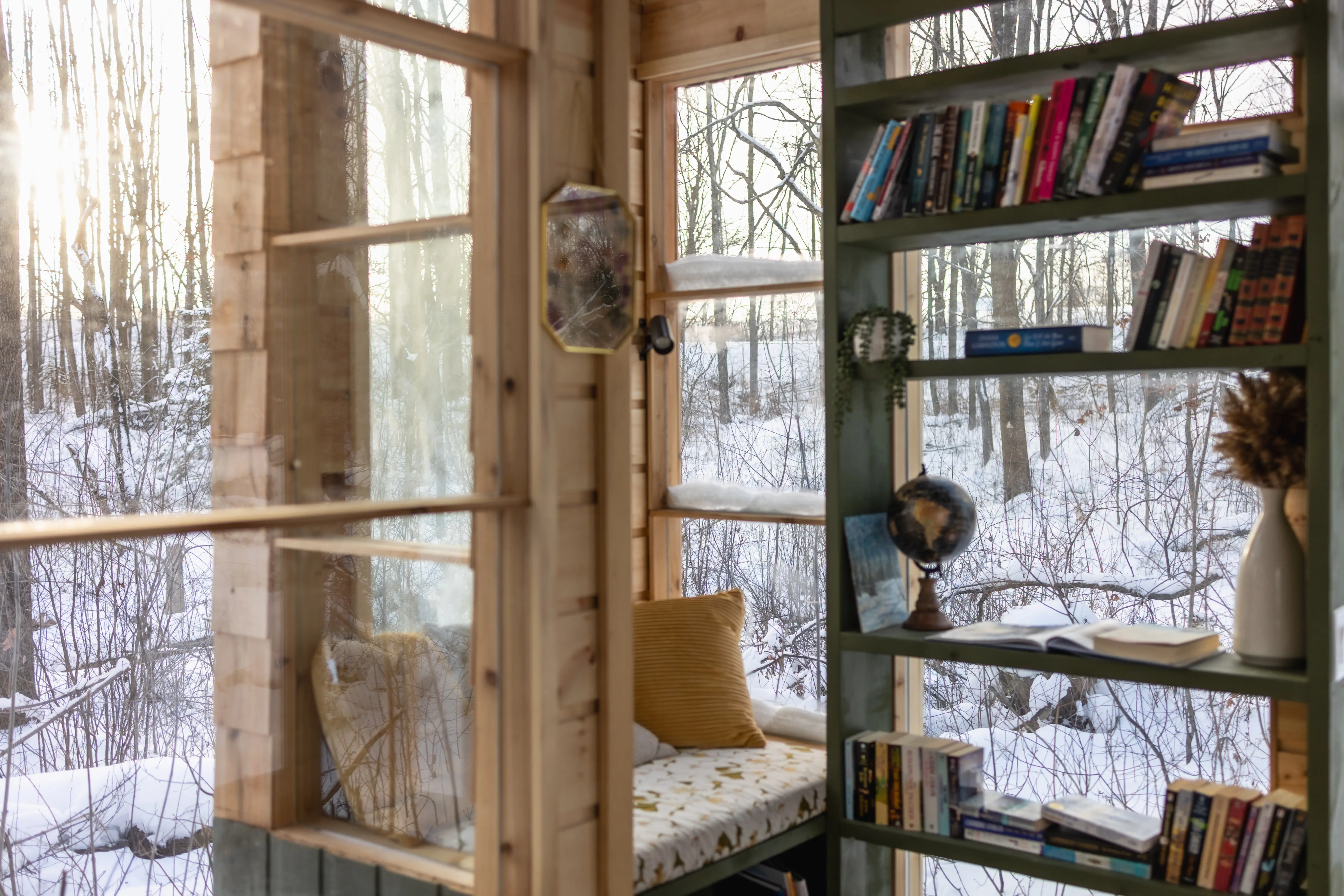 Forest Library Winter Interior