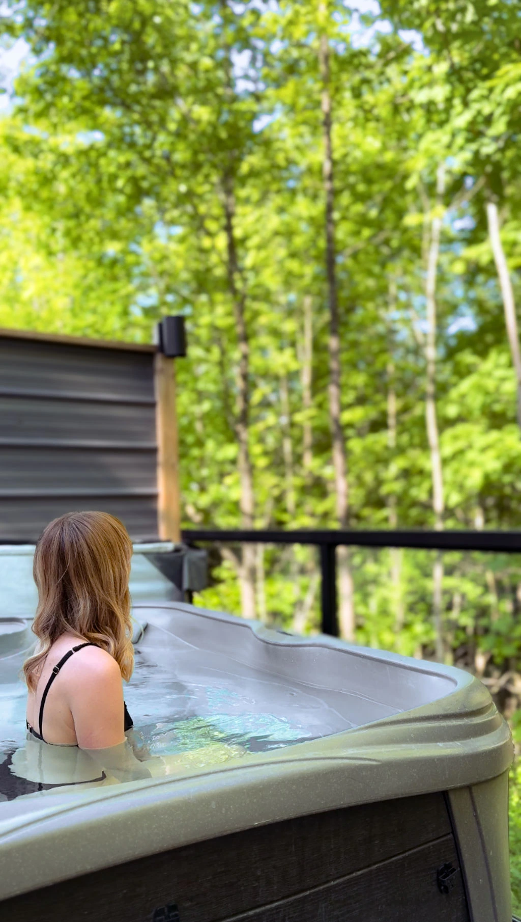 Summer Hot Tub On A Sunny Day